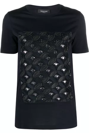 Fabiana Filippi Patterned-jacquard crew-neck T-shirt
