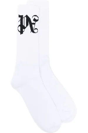 Palm Angels Logo-print cotton-blend socks