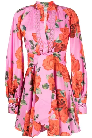 Forte Dei Marmi Floral-print belted cotton dress