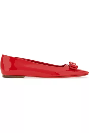 Salvatore Ferragamo Vara bow-detail ballerina shoes