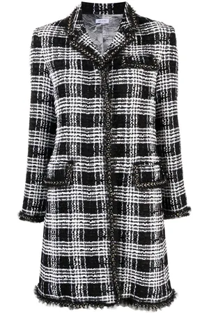 Thom Browne Chesterfield tweed midi dress