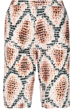 Endless Joy Snakeskin-print bermuda shorts