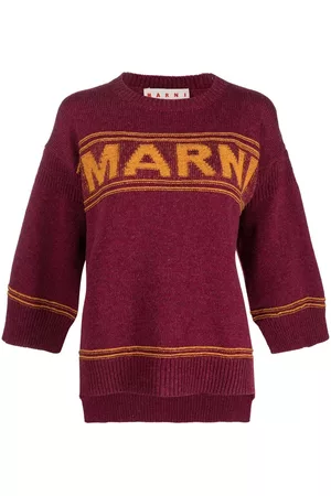 Marni Intarsia-logo virgin-wool sweater
