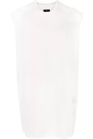 Rick Owens Logo-embroidered oversized tank top