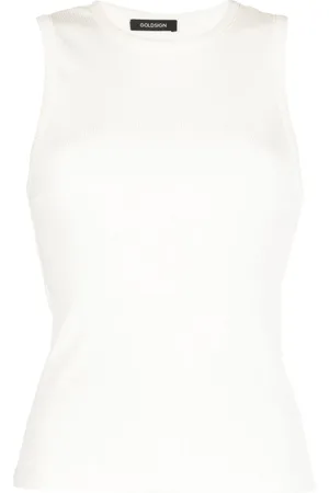 Goldsign Sleeveless ribbed-knit tank top