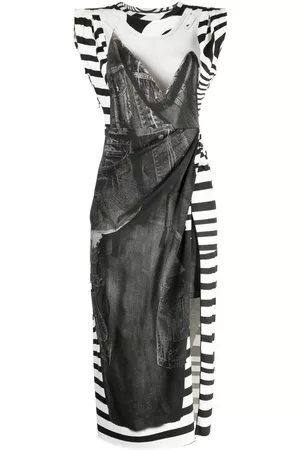 JNBY Graphic-print sleeveless midi dress