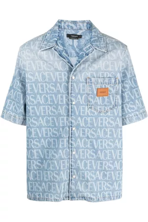 VERSACE Allover denim shirt