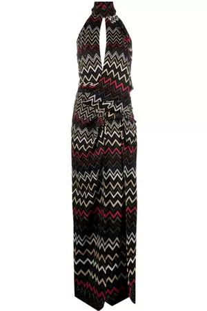 Missoni Zigzag halterneck maxi dress