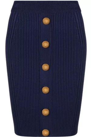 Balmain Cable-knit pencil skirt