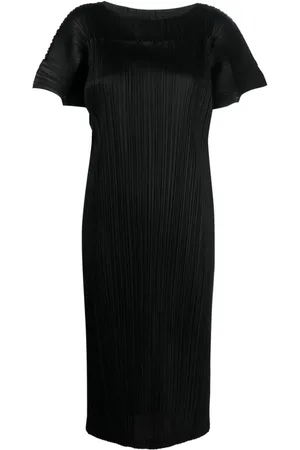 PLEATS PLEASE ISSEY MIYAKE Route plissé midi dress