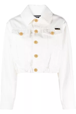 Balmain Cropped denim jacket