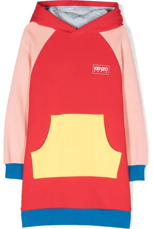 Kenzo Panelled-design hooded dress