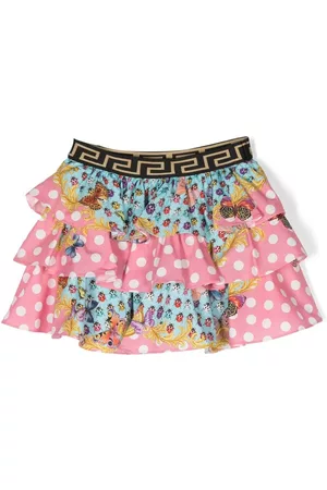 VERSACE Butterflies ruffled skirt