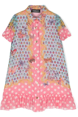 VERSACE Butterflies silk dress