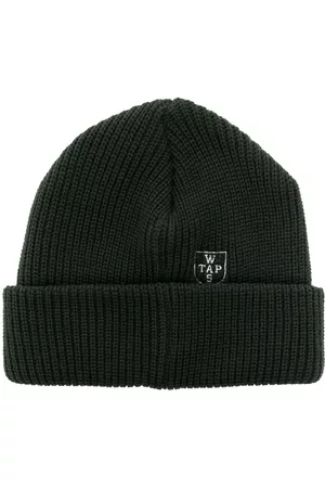 Wtaps Embroidered-logo ribbed beanie