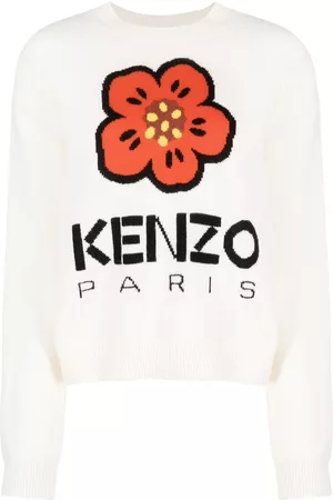 Kenzo Boke Flower-jacquard wool sweater