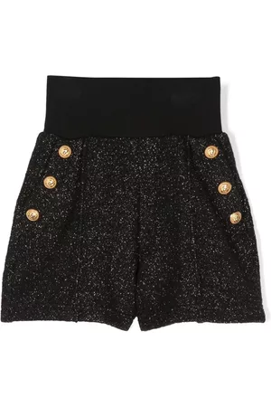Balmain Elasticated-waistband straight-leg shorts