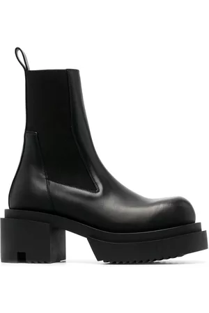 Rick Owens Beatle Bogun 75mm leather boots