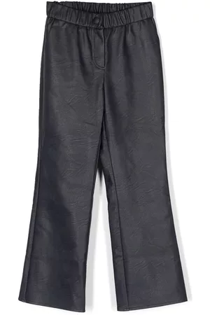 Zadig & Voltaire Faux-fur crinkled-effect flared trousers