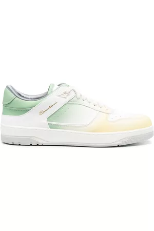 santoni Gradient-effect lace-up sneakers