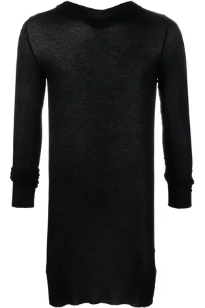 Rick Owens Luxor hooded ribbed jumper