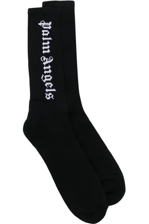 Palm Angels Intarsia-knit logo socks