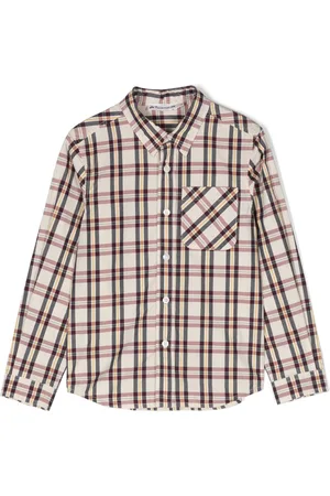 BONPOINT Plaid check-pattern shirt