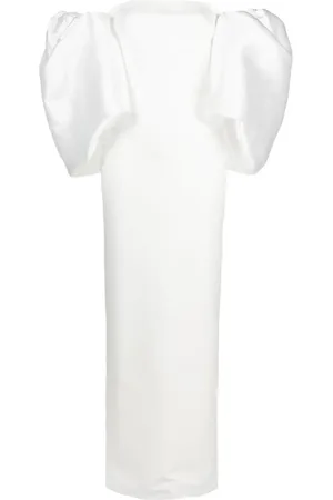 Solace Pia puff-sleeve maxi dress