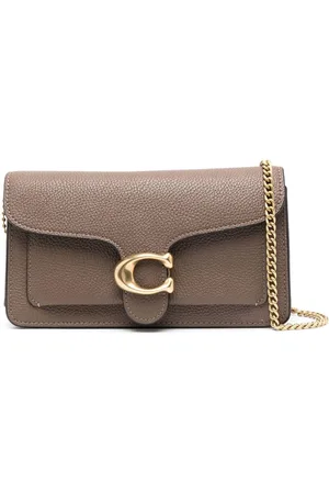 Coach Idol logo-plaque Leather Shoulder Bag - Brown