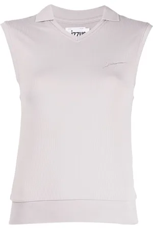 Izzue Sleeveless ribbed-knit top