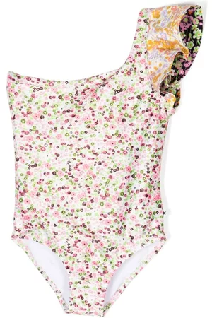 Molo One-shoulder floral-print swimsuit