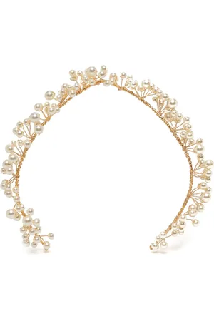 Jennifer Behr Primavera pearl-encrusted headband