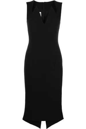 Moschino V-neck midi dress
