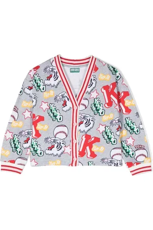 Kenzo Varsity Tiger-print cardigan