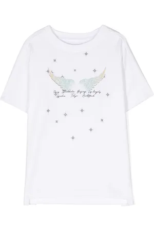 Zadig & Voltaire Logo-print rhinestone-embellished T-shirt