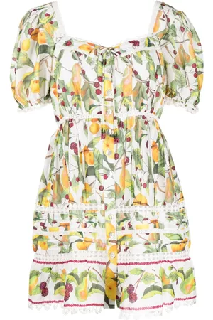 Farm Rio Orchard floral-print mini dress