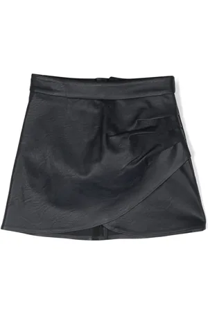Zadig & Voltaire Faux-leather dart-detail skirt