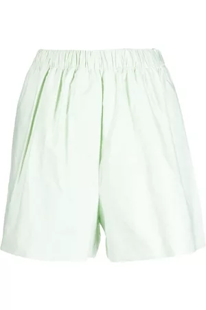 Kika Vargas Wide-leg cotton shorts