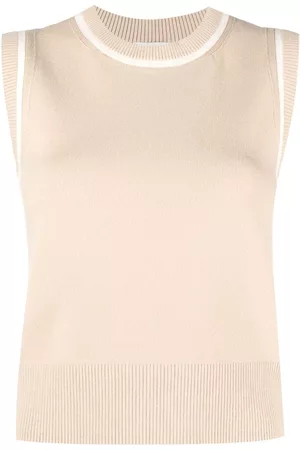 Claudie Pierlot Contrasting-border knitted wool sweater