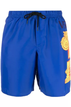 VERSACE Colonna-print swim shorts