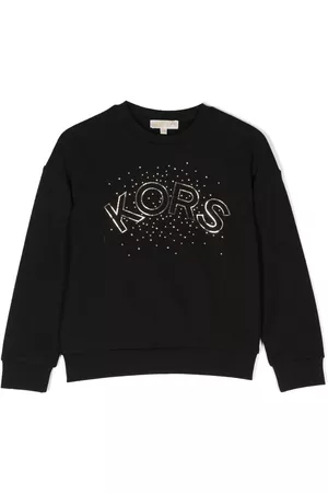 Michael Kors Logo-print embellished cotton sweatshirt