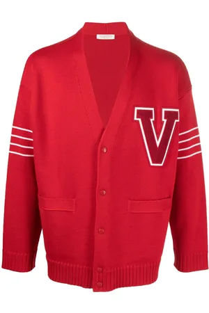 VALENTINO GARAVANI VLogo-patch wool cardigan