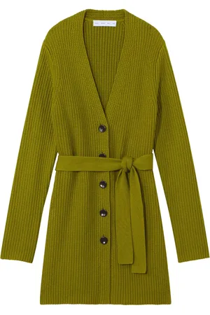 Proenza Schouler Ribbed-knit belted cardigan