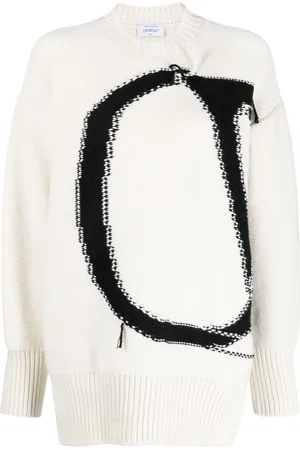OFF-WHITE Ow Maxi logo-intarsia jumper