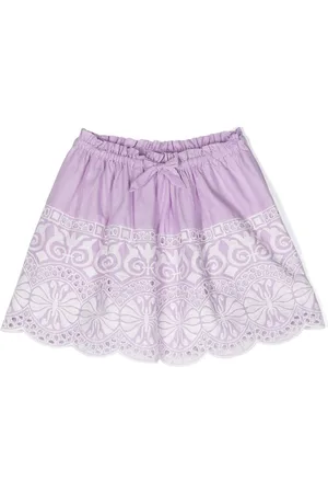 ZIMMERMANN Broderie-anglaise drawstring-waist skirt