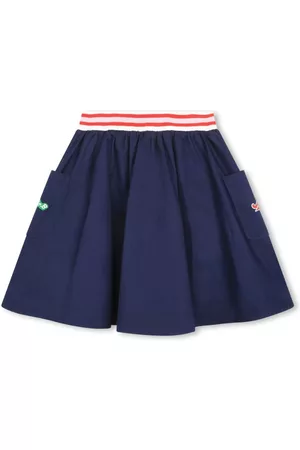 Kenzo Logo-patches cotton skirt