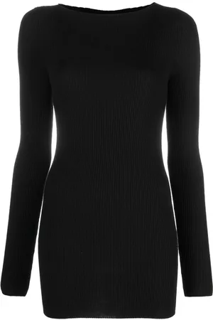 Rick Owens Cut out-detail wool top