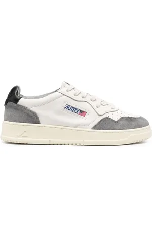 Autry Panelled perforated leather sneakers