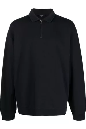 Vince Zip-detail cotton sweatshirt