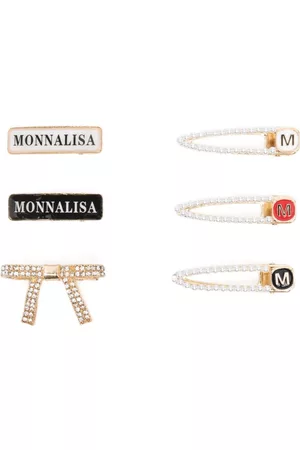 MONNALISA Six-pack logo-embellished hair clips